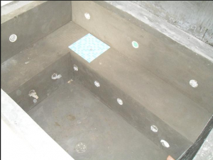 Phần thô của bể sục 